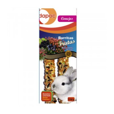 Snack  para roedores con fruta y verduras
